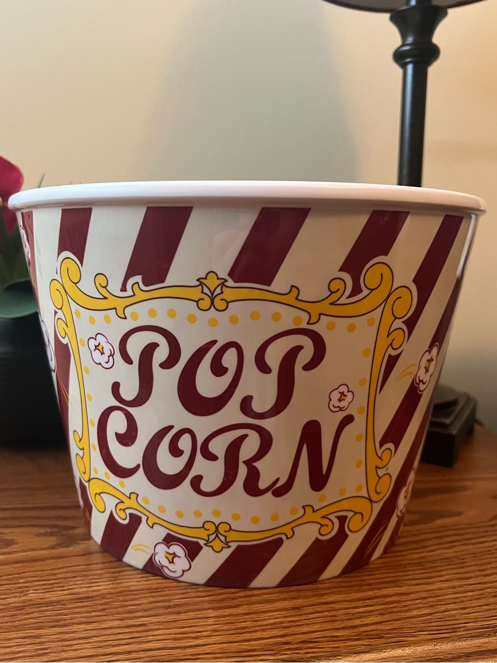 NWT Pier1 Oversized Plastic Popcorn Bucket
